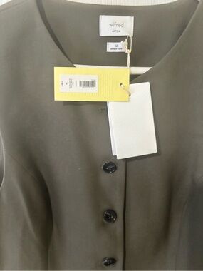 Regal Olive Green Button-Front Women's Vest